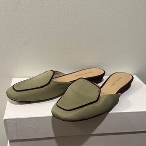 Veronica Beard Green and Brown Moritz Loafer 6